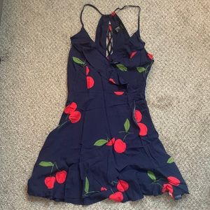 Dark Blue Cherry Dress